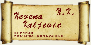 Nevena Kaljević vizit kartica